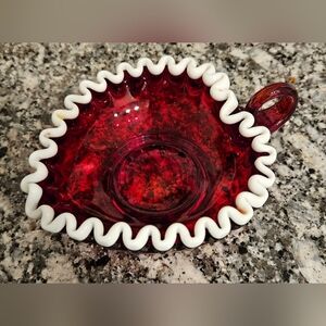 Fenton Ruby Red Candy Dish